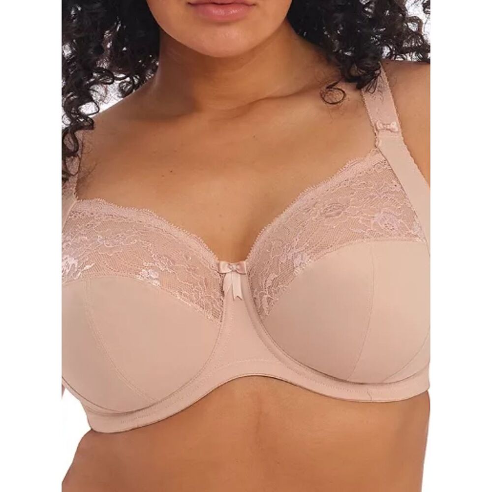 NWT ELOMI MORGAN Tan Lace Bra 34L EL4111 tan $79